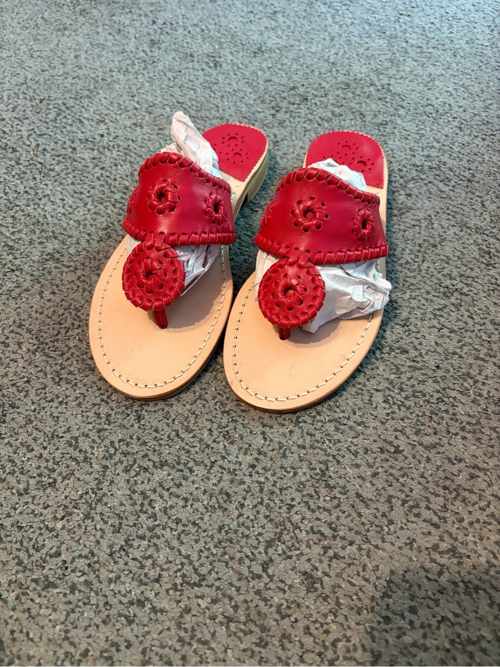 Jack Rogers red sandals (NEW) - Picture 4 of 4